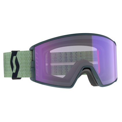 SCO Goggle React LS soft green/black