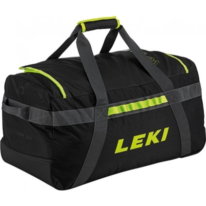 LEKI Travel Sports Bag WCR taška, black-neonyellow, 85 L