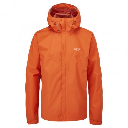 Downpour Eco jacket, Firecracker, Rab, Membránová bunda pánská
