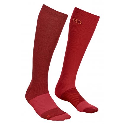 Tour Light Compression Socks Women's | Dark Blood, Ortovox