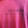 Lysohoři triko - dámské - tmavě růžové - Lysa is calling