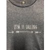 Lysohoři triko  šedomodré - lysá is calling