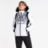 Prestige II jkt, černobílá lyžařská bunda dámská, Dare2B