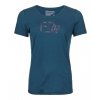 120 Cool Tec Leaf Logo T-shirt Women's | Petrol Blue, Ortovox