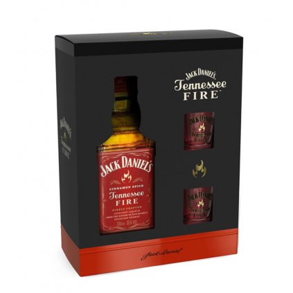Jack Daniel's Fire 35% 0,7l (dárkové balení 2 sklenice)