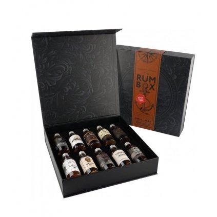 Rum Box Red Edition 40,9% 10x0,05l (dárková krabice)