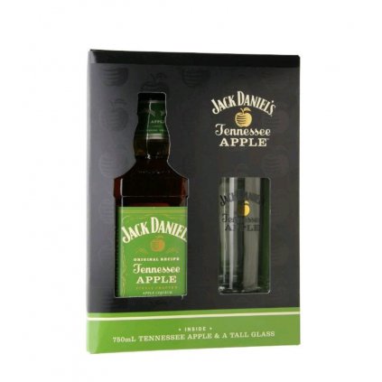 Jack Daniels Apple 35% 0,7l (dárkové balení sklenice long)