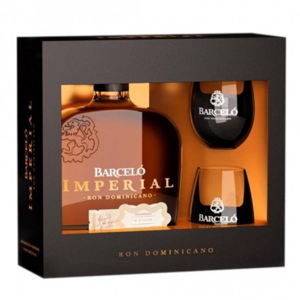 Barcelo Imperial 38% 0,7l (dárkové balení 2 sklenice)