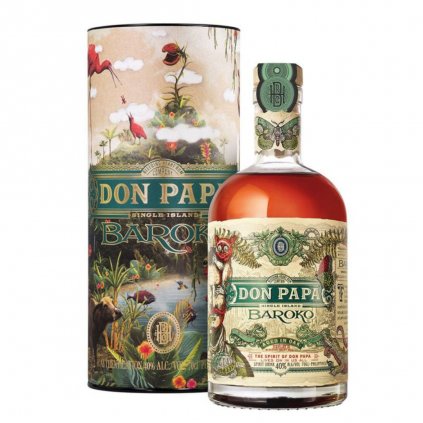 Don Papa Baroko Art 2022 Eliška Podzimková 40% 0,7l (dárková tuba)