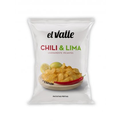 El Valle Chipsy s příchutí Chilli a limeta 45g