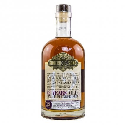 Romero & Sons 12YO 48% 0,7l (dárková tuba)