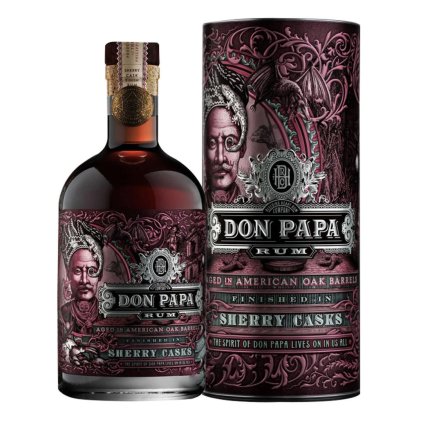 Don Papa Rum Sherry Cask 45% 0,7l (dárková tuba)