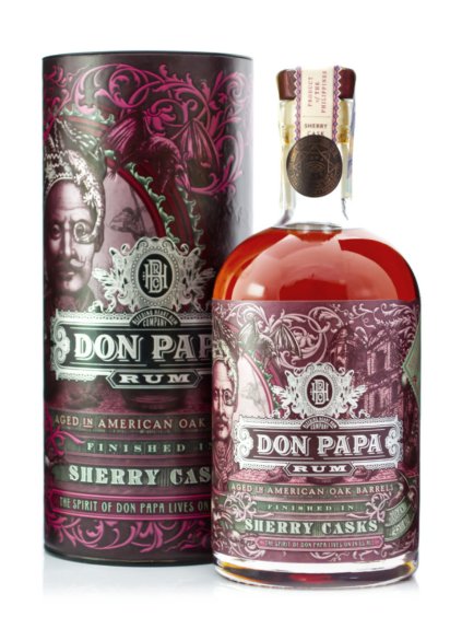 don papa rum sherry cask darkova tuba