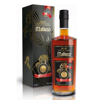 Malteco 11 aňos  Triple 1 55,5% 0,7l (dárková krabice)