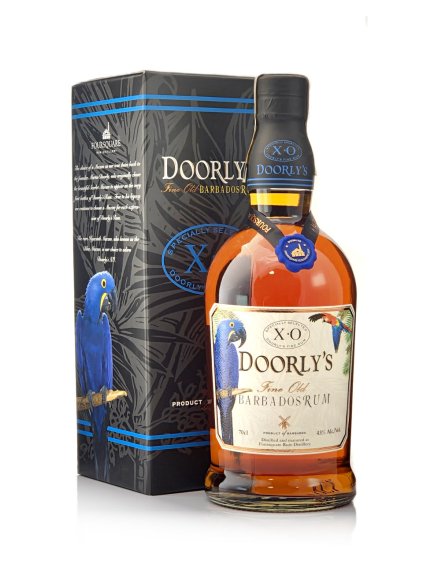 Doorlys Barbados XO rum darkova krabice