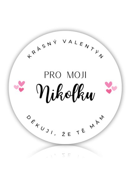 Pro moji lasku + valentyn a dekovani kruh barevny