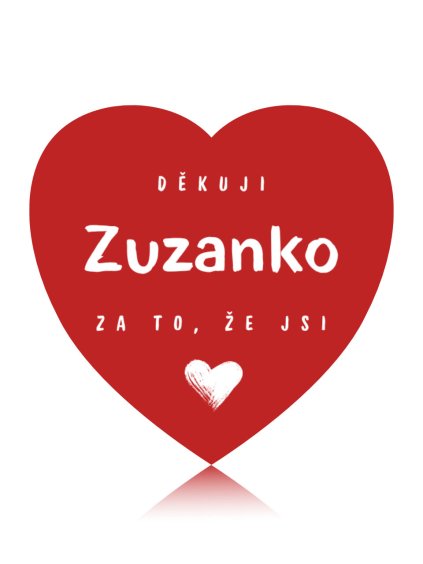 Dekuji za to ze jsi srdce barevne