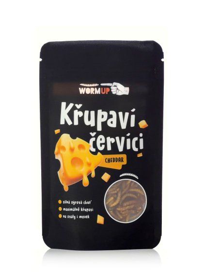 Wormup krupavi cervici cheddar 20g