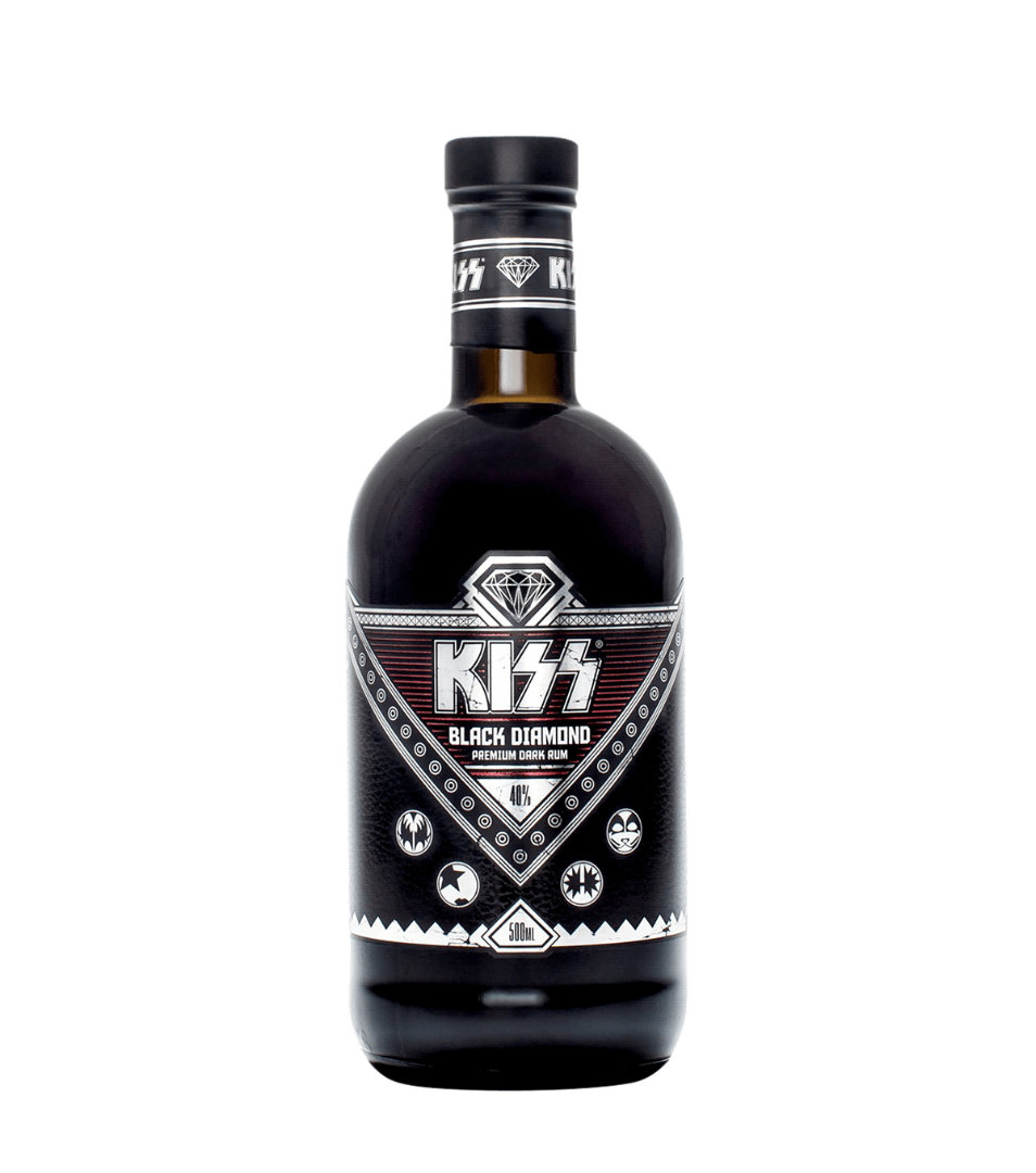 Kiss Black Diamond Dark Rum 40% 0,5l (holá lahev)