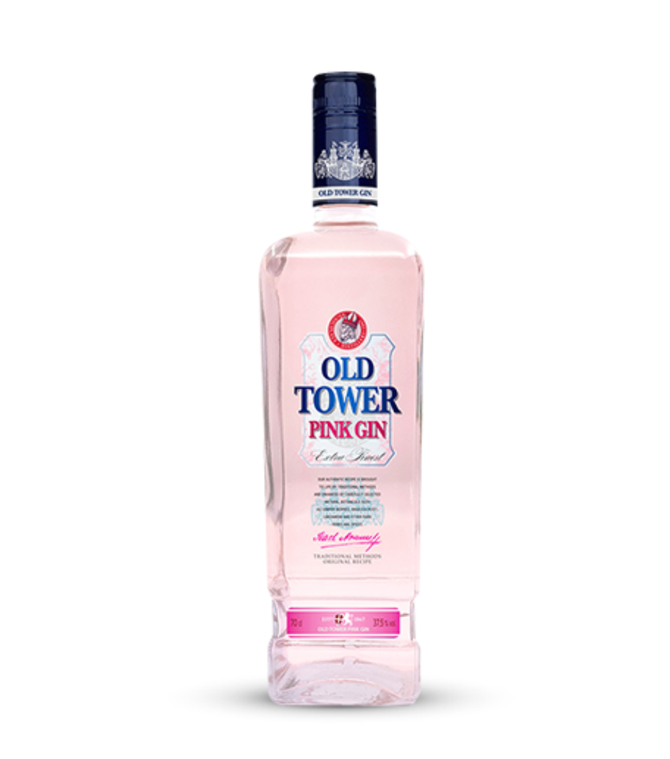 Old Tower Pink Gin 37,5% 0,7l (holá lahev)