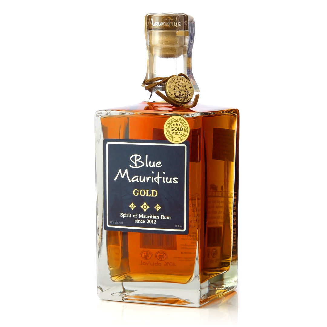 Blue Mauritius Gold 40% 0,7 l koupíte na Rumcajzl.cz