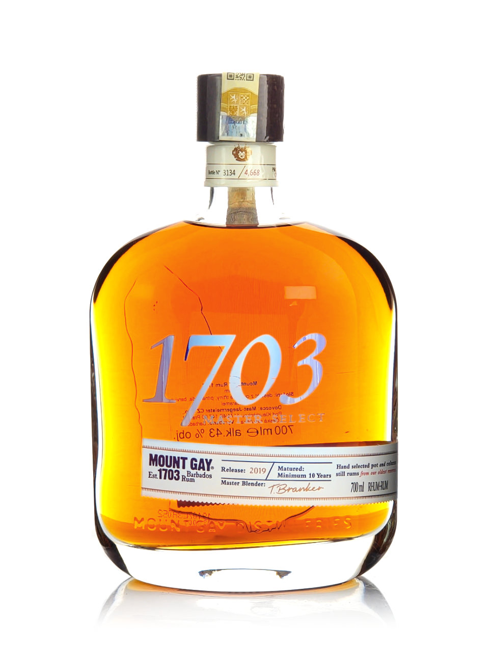 Mount Gay 1703 Master Select 43% 0,7 l (kazeta)