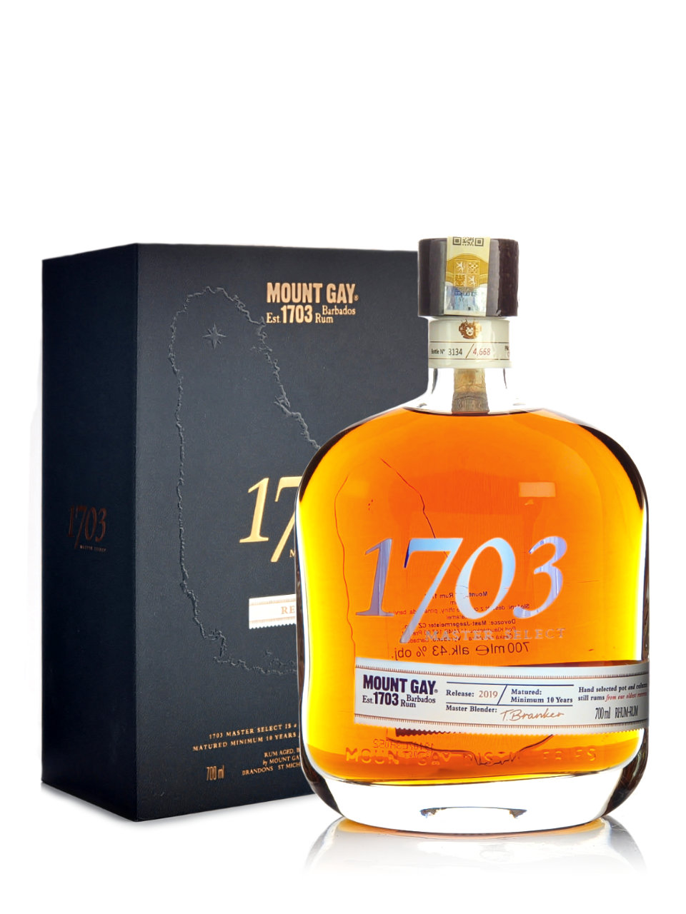 Mount Gay 1703 Master Select 43% 0,7 l (kazeta)
