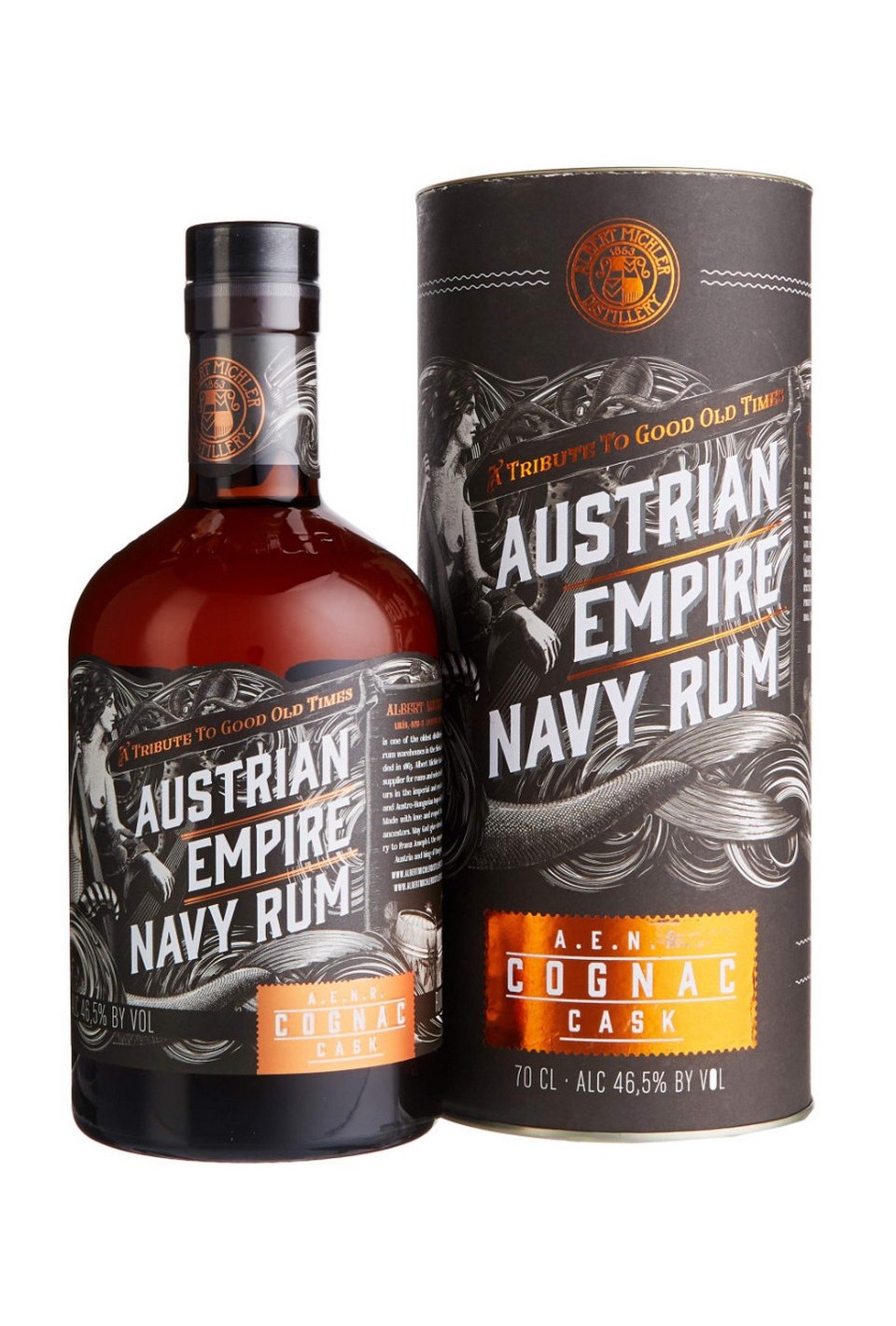 Austrian Empire Navy Rum Cognac Cask 46,5% 0,7l (tuba)
