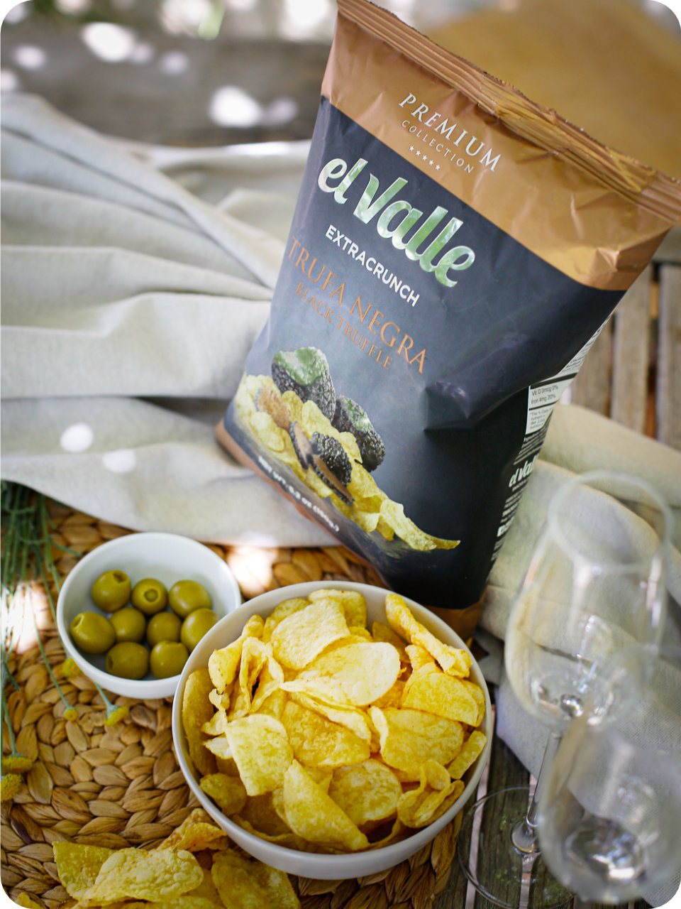 El Valle chipsy s příchutí Černý lanýž 45g