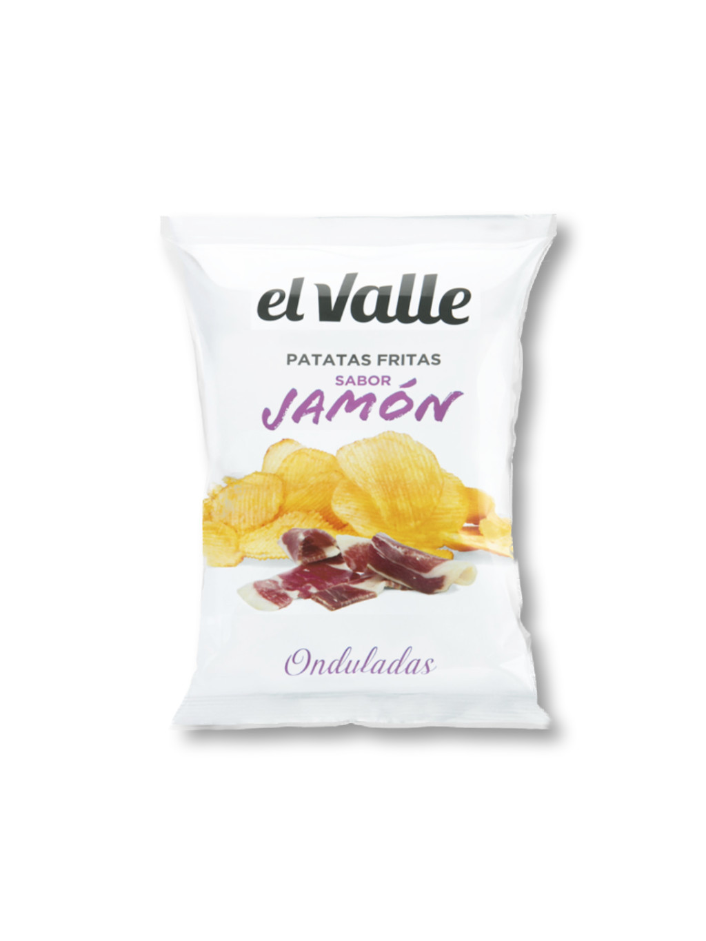 El Valle brambůrky vroubkované s příchutí Jamón 45g