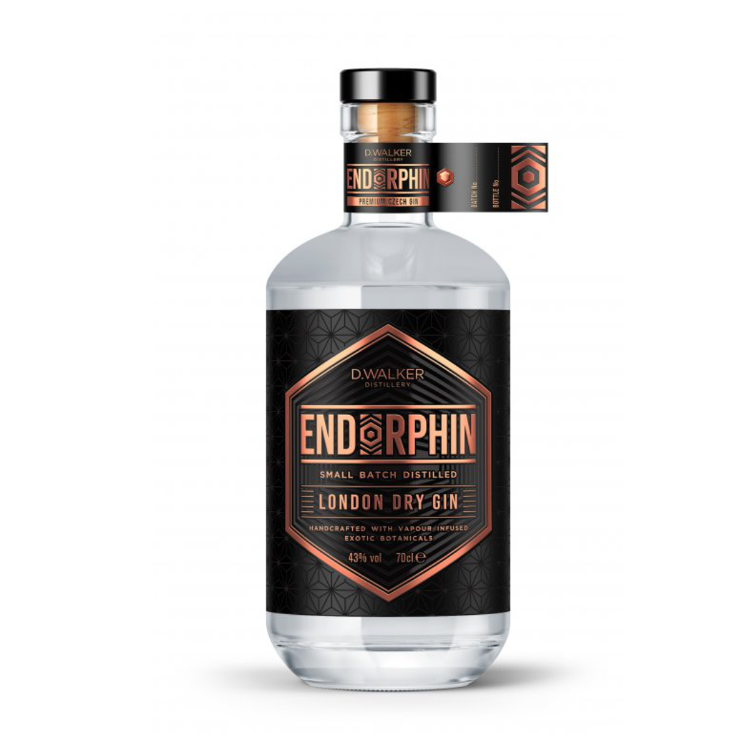 Endorphin London Dry Gin 43% 0,5l (holá lahev)