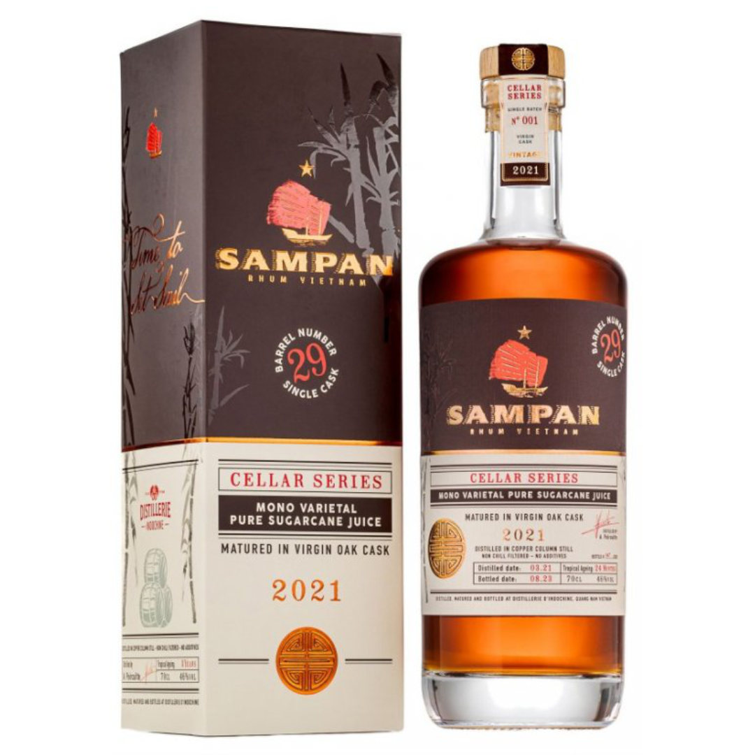 Sampan Cellar Series 2021 Virgin Oak Single Cask 46% 0,7l (dárková krabice)