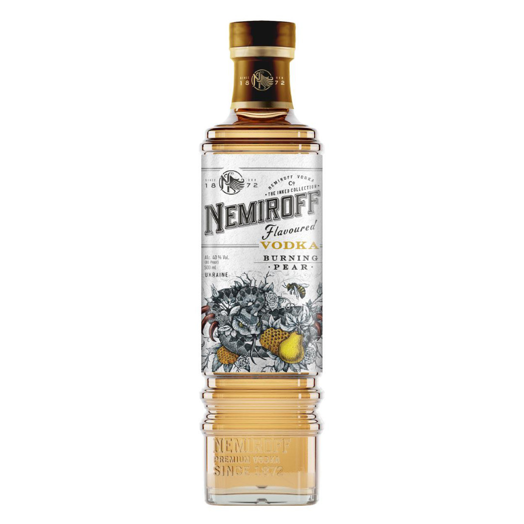 Nemiroff Vodka Burning Pear 40% 1l