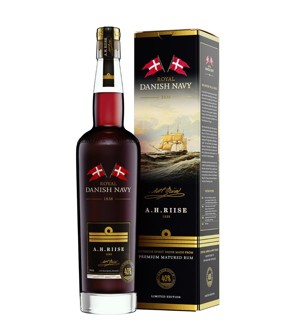 A.H.Riise Royal Danish Navy Rum 40% 0,7l (karton)
