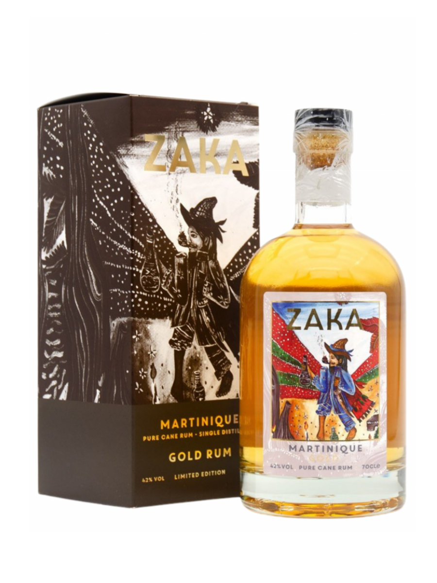 Zaka Martinique Gold Rum 42% 0,7l (holá lahev)