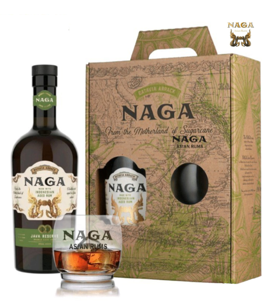 Naga Java Reserve 40% 0,7l + sklenička (dárkové balení sklenice)