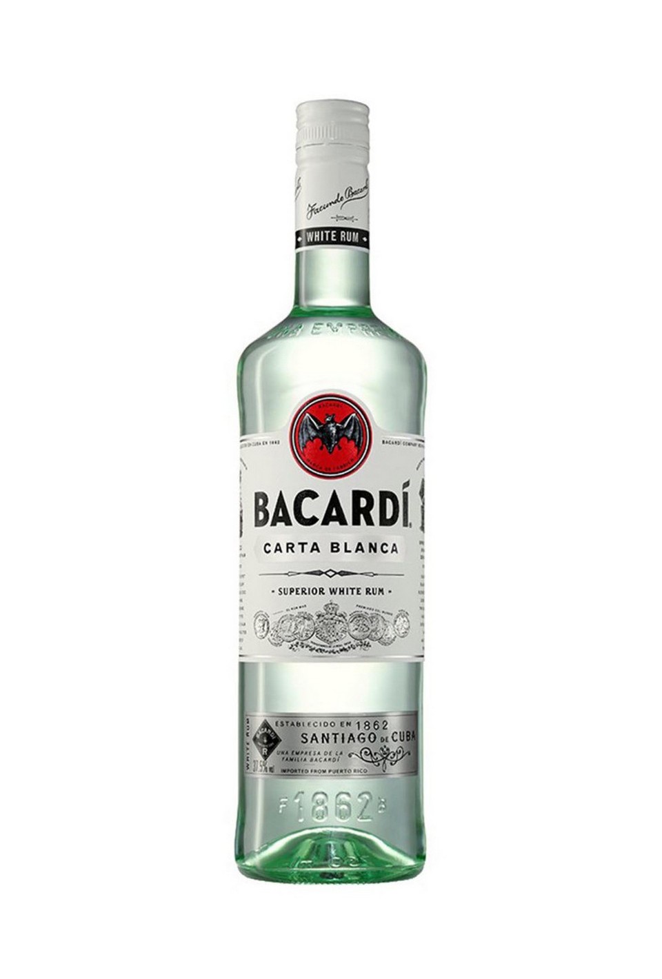 Bacardi Carta Blanca 37,5% 1l