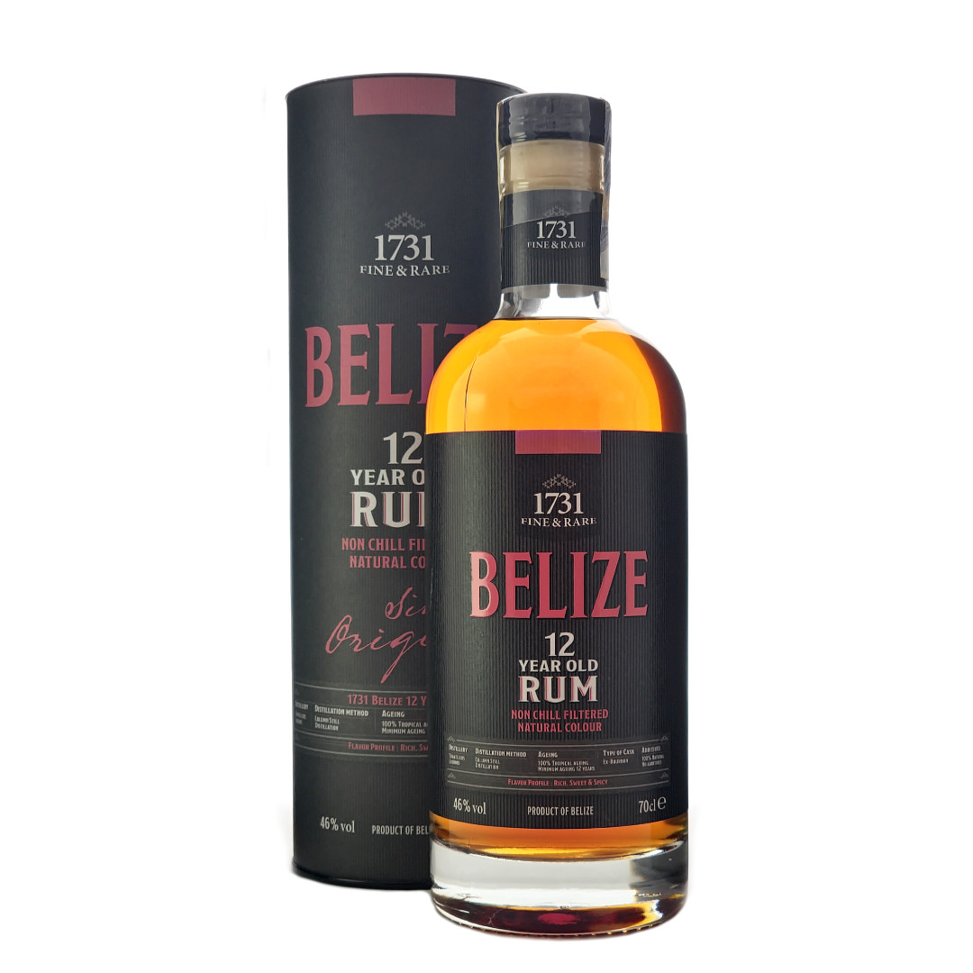 1731 Belize 12YO Rum 46% 0,7l (dárková tuba)