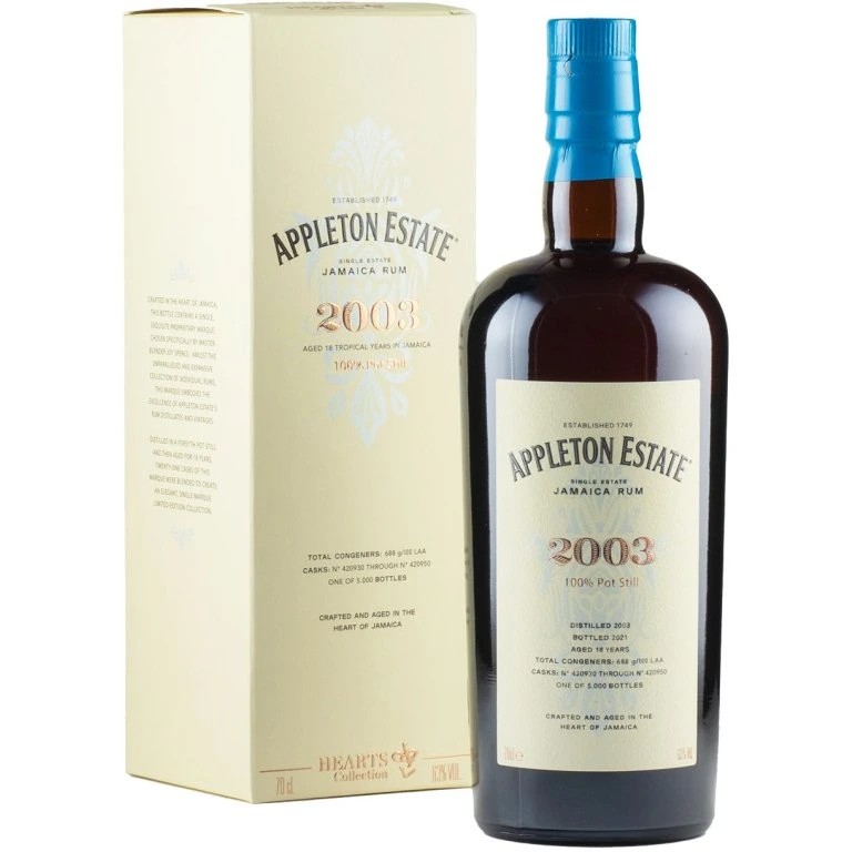 Appleton Estate 2003 Heart Collection 63% 0,7l (karton)
