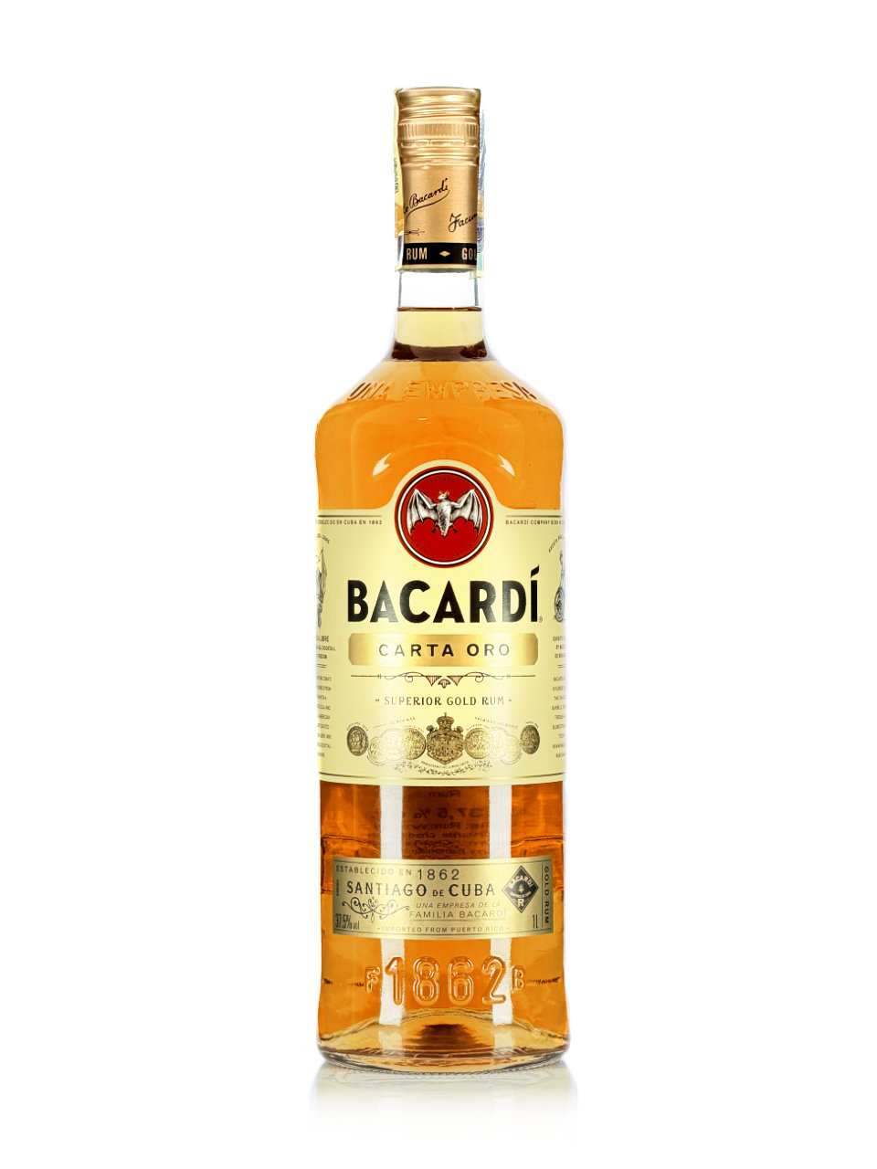 Bacardi GOLD ORO 37,5% 1 l (holá láhev)