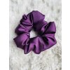 Saténová gumička - Tmavá Purple