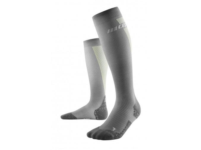 ultralight socks tall v3 grey lime wp702y wp802y front