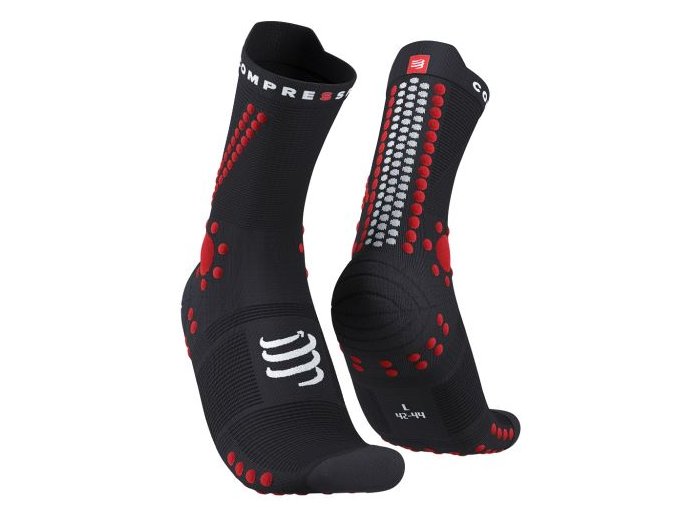 pro racing socks v4 0 trail black red t1
