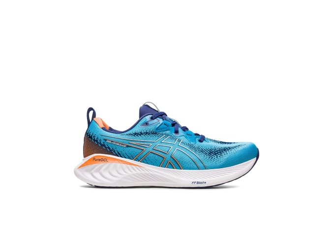 asics gel cumulus 25 island blue sun peach uomo