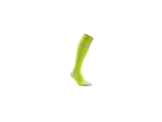 run compression socks 3 0 lime light grey
