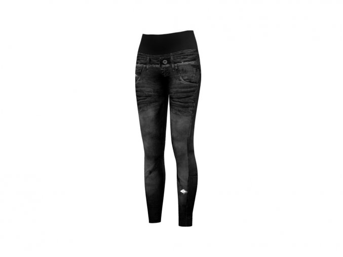 33574 crazy fuseaux kinsej printed woman print dark jeans