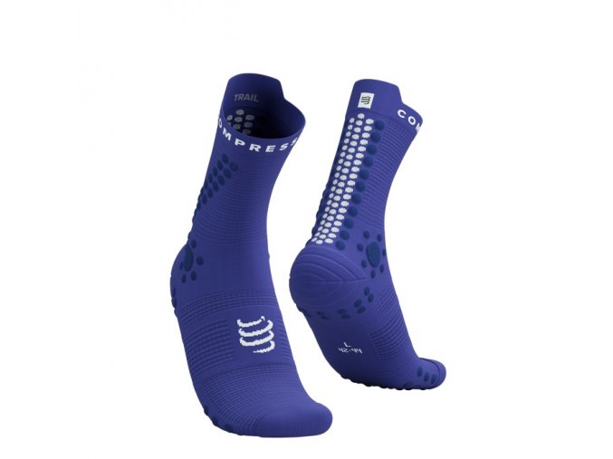 compressport pro racing socks v4 0 trail dazz blue blues