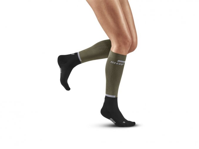 5229 8 the run socks tall black olive w front model 1536x1536px