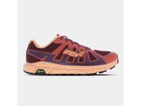 001059 RDBUOR S 01 trailfly g 270 womens trail running shoe red burgundy orange side