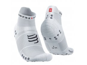 pro racing socks v4 0 run low white alloy t1